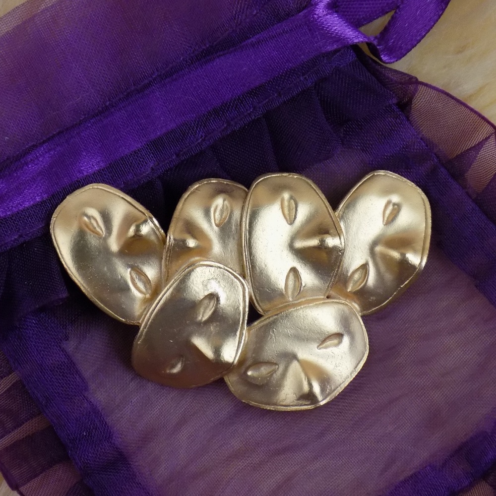 VTG THEATER Masquerade multiple MASK BROOCH - Picture 1 of 4